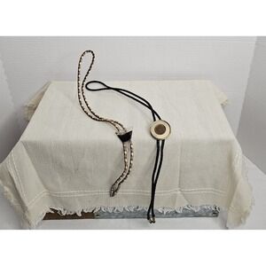 Vintage Western Bolo Ties 1901 Indian Head Penny Triangle Stone